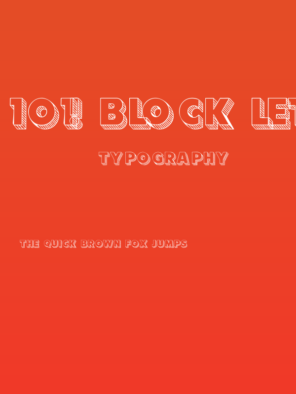 101! Block LetterZ Poster