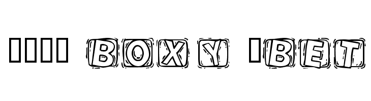 101! BoXY 'Bet Шрифта
