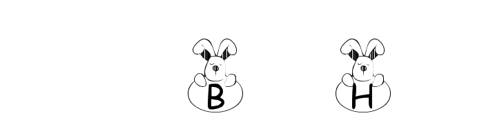 101! Bunny Hug Font