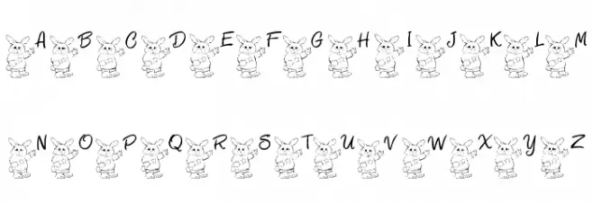 101! Bunny SayZ... Шрифта ВЕРХНИЙ