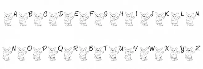 101! Bunny SayZ... Шрифта строчной
