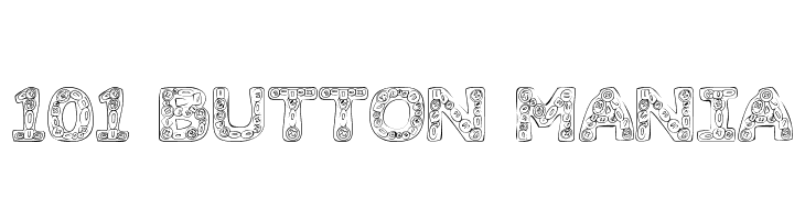 101! Button Mania  font caratteri gratis