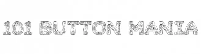 101! Button Mania  font caratteri gratis
