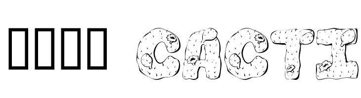 101! Cacti Шрифта