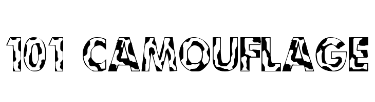 101! Camouflage  Free Fonts Download
