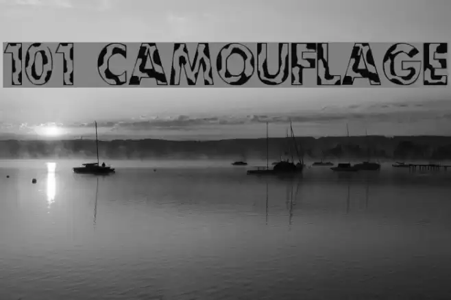 101! Camouflage Font examples
