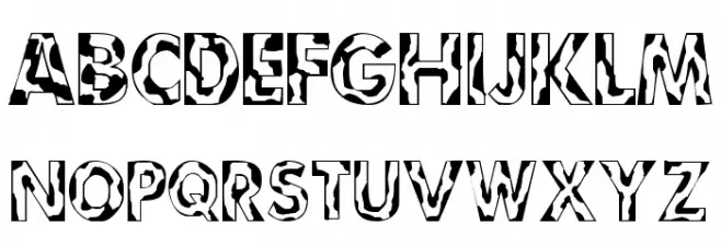 101! Camouflage Font LOWERCASE