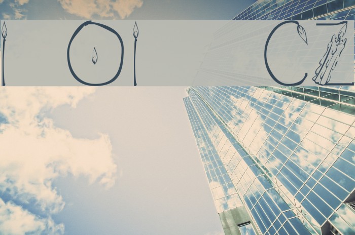 101! CandleZ Шрифта examples