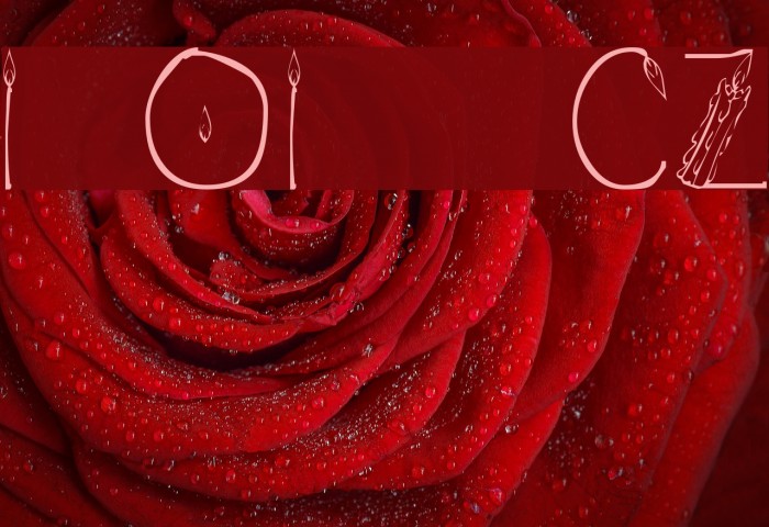 101! CandleZ Шрифта examples