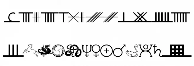 101! Celtic Astrologer Caratteri MAIUSCOLE