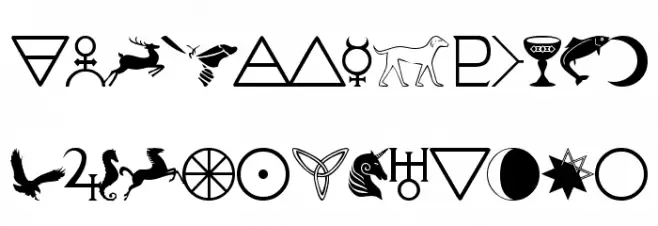 101! Celtic Astrologer Polices MINUSCULES