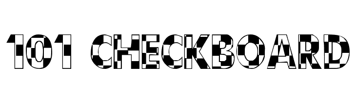 101! CheckBoard  Frei Schriftart Herunterladen