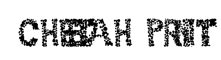 101! Cheetah Print Font