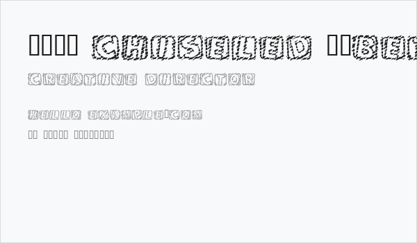 101! Chiseled 'Bet Business Card