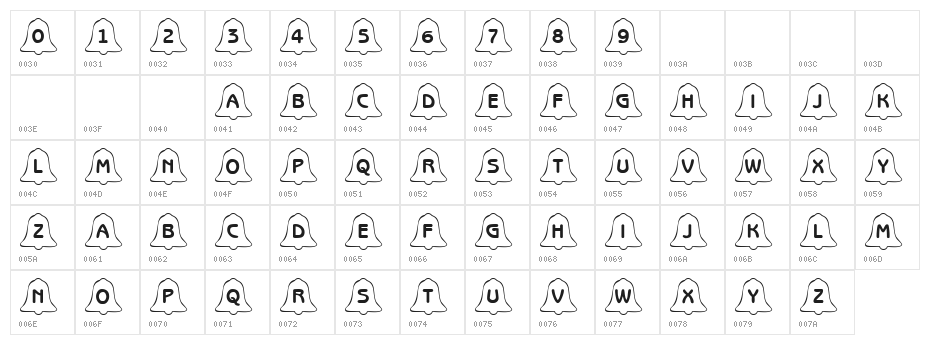 101! Christmas KookieZ 1 Character Map