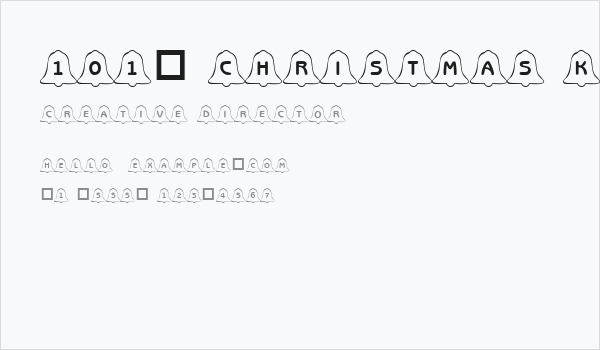 101! Christmas KookieZ 1 Business Card