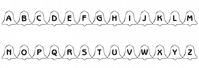 101! Christmas KookieZ 1 Font LOWERCASE