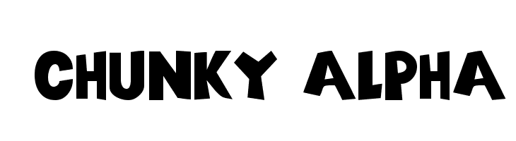 101! Chunky Alpha Font