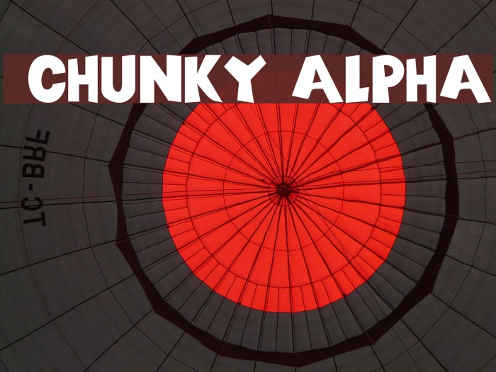 101! Chunky Alpha Font examples
