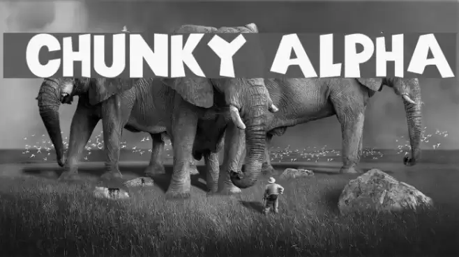 101! Chunky Alpha Font examples