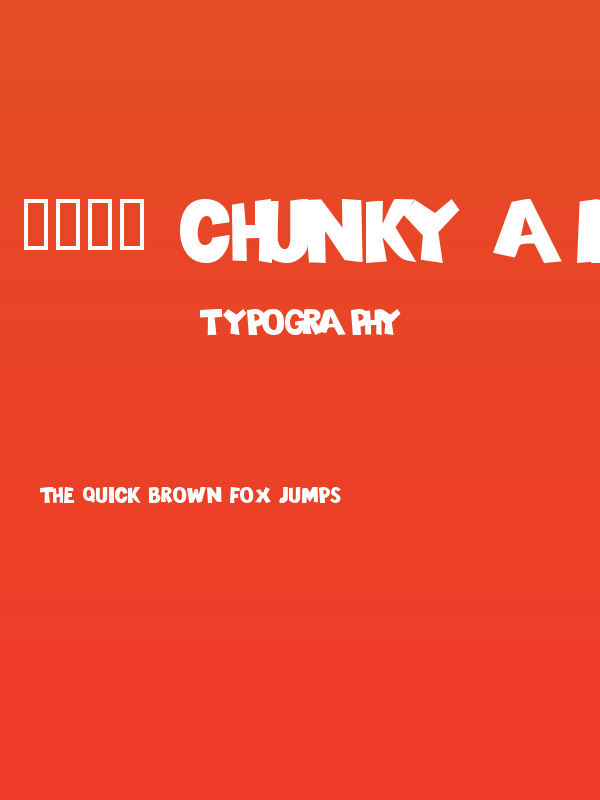 101! Chunky Alpha Poster