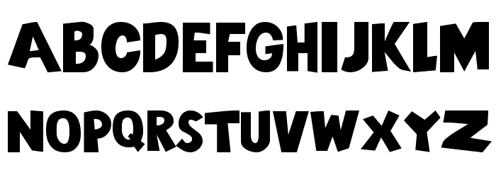 101! Chunky Alpha Font LOWERCASE