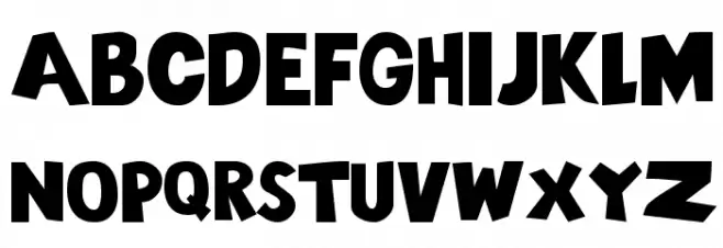 101! Chunky Alpha Font LOWERCASE