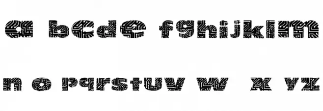 101! Circuit Board 字体 小写