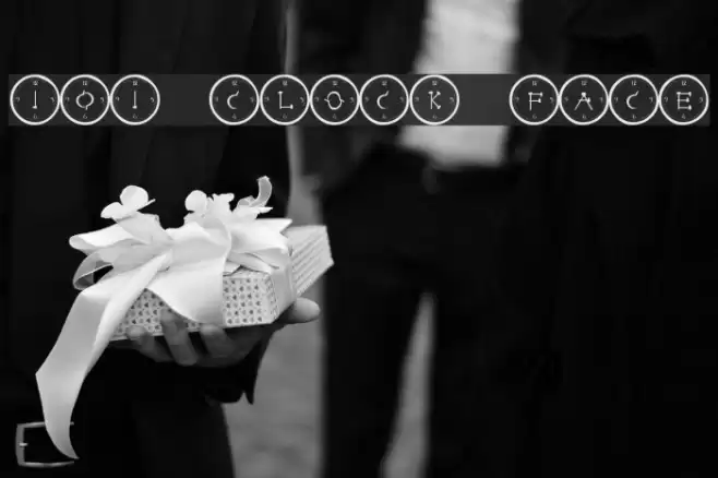 101! Clock Face Font examples