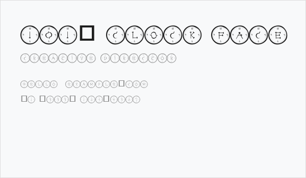 101! Clock Face Business Card