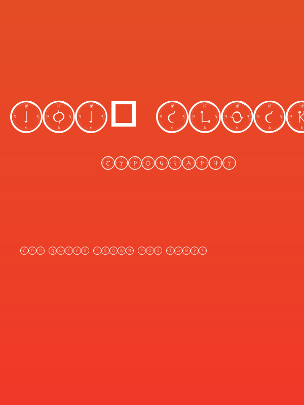 101! Clock Face Poster