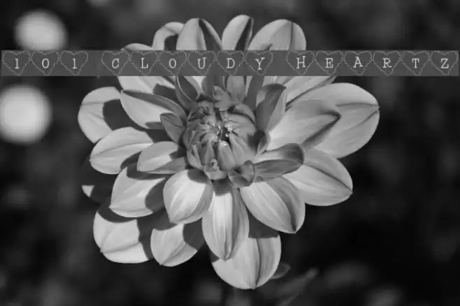 101! Cloudy HeartZ Font examples