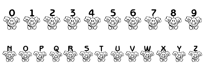 101! ClownZ Beanie Font OTHER CHARS
