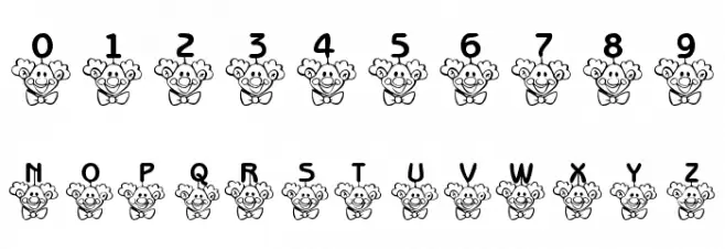 101! ClownZ Beanie Font OTHER CHARS