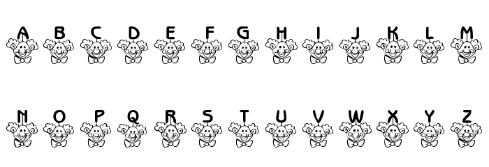 101! ClownZ Beanie Font LOWERCASE