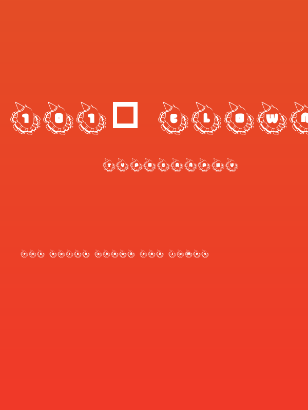 101! Clownin' Around Poster