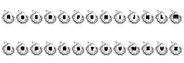 101! Clownin' Around Font LOWERCASE