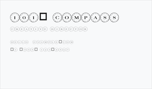 101! Compass Business Card