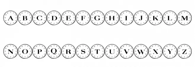 101! Compass Schriftart Kleinbuchstaben
