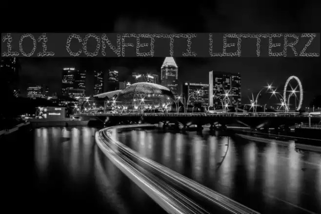 101! Confetti LetterZ Font examples