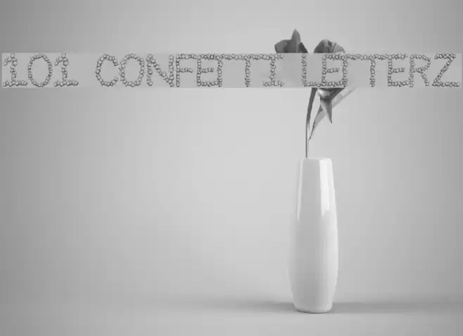 101! Confetti LetterZ Font examples