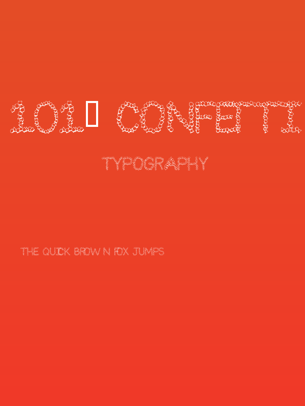 101! Confetti LetterZ Poster
