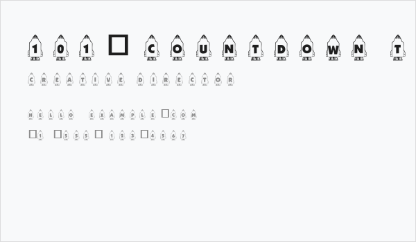 101! Countdown ta Blast Off! Business Card