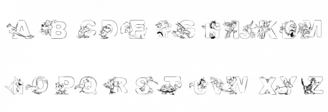 101! CriTTerZ Alpha Font LOWERCASE