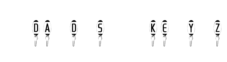 101! Dad's KeyZ  font caratteri gratis