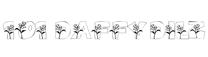 101! DaffYDilZ  Скачать бесплатные шрифты