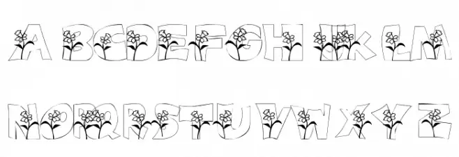 101! DaffYDilZ 字体 大写
