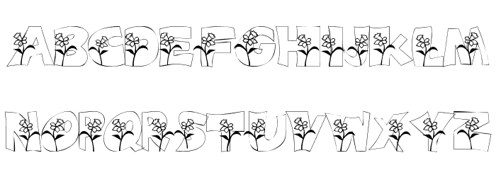 101! DaffYDilZ Font LOWERCASE