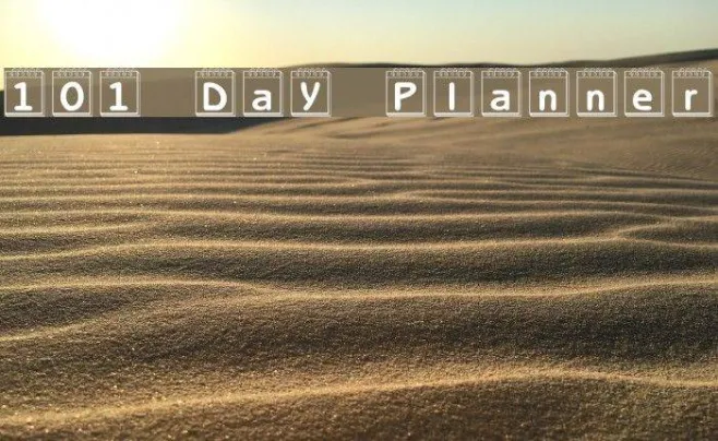 101! Day Planner Example 1