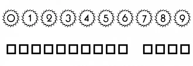 101! Deco Type 1 Font OTHER CHARS